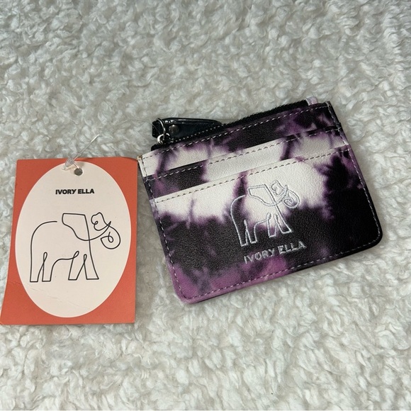 Ivory Ella Orchid Tie Dye ID Case NEW - Picture 1 of 3